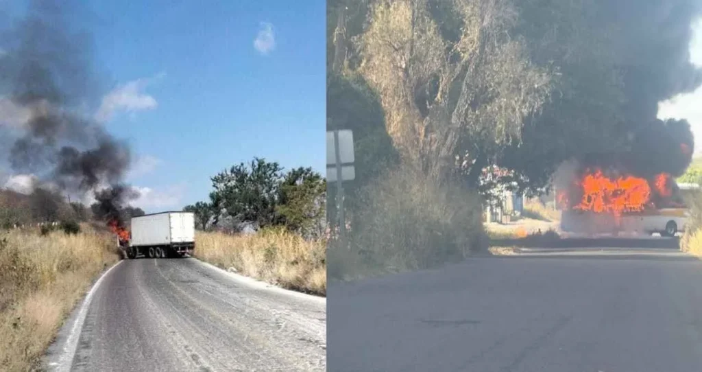 Narcobloqueos en la federal Pénjamo-La Piedad tras captura de un líder criminal