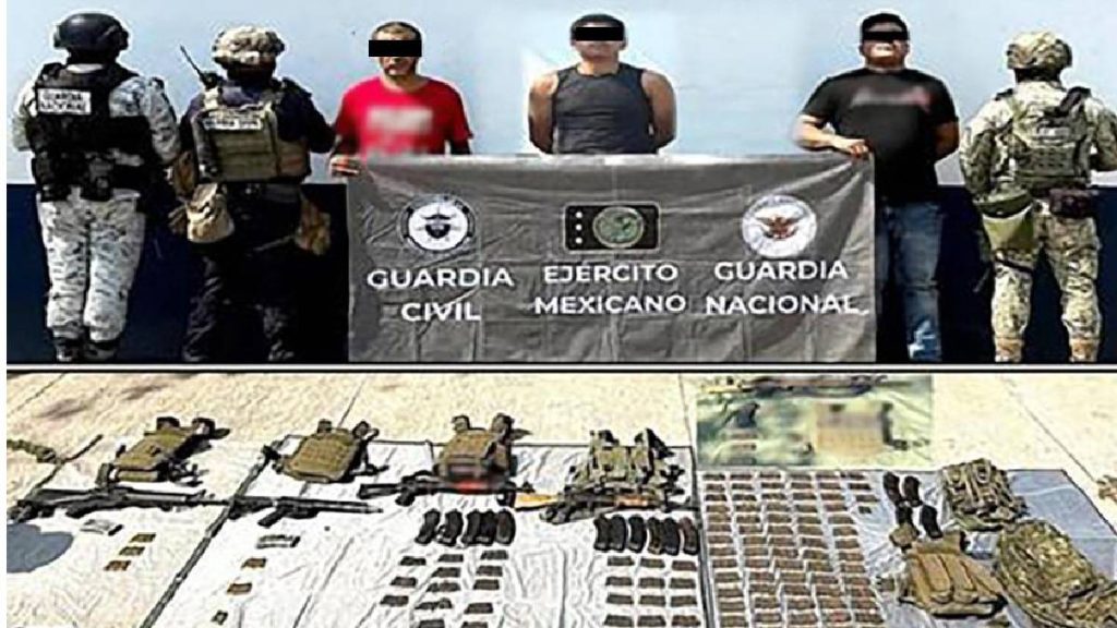 Operación del Plan Michoacán 2025: Cuatro detenidos y un arsenal asegurado