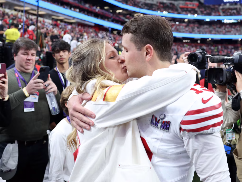 Revelan la vida fuera del campo de Brock Purdy y su esposa Jenna