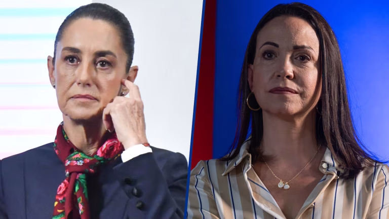 Sin comentarios: Claudia Sheinbaum evade el debate sobre María Corina Machado y Venezuela