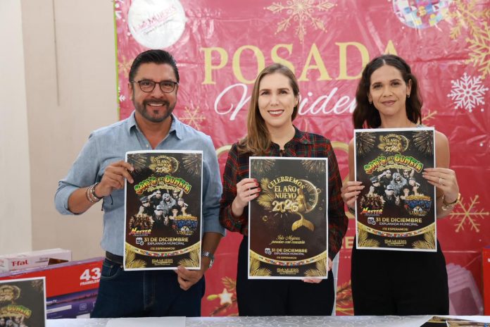 Atenea Gómez Ricalde presenta elenco artístico del Gran Baile de Año Nuevo 2026 en Isla Mujeres