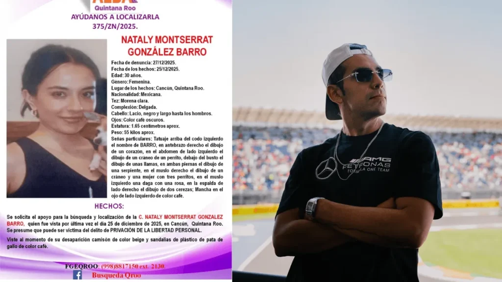 Localizan sin vida a la médica veterinaria Nataly Montserrat González Barro en Cancún. Autoridades mantienen investigación en curso y no han informado aún las causas del fallecimiento.