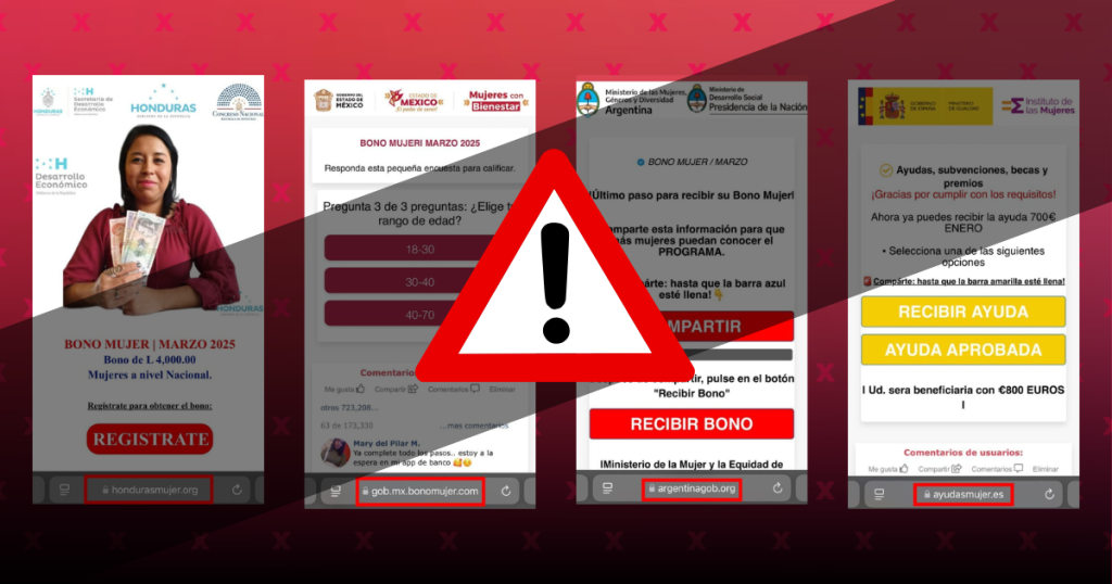 Alerta por el falso bono Mujer Bienestar 2026: cómo funciona la estafa de $3,000