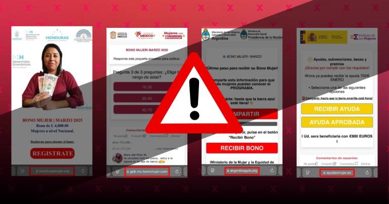 Alerta por el falso bono Mujer Bienestar 2026: cómo funciona la estafa de $3,000