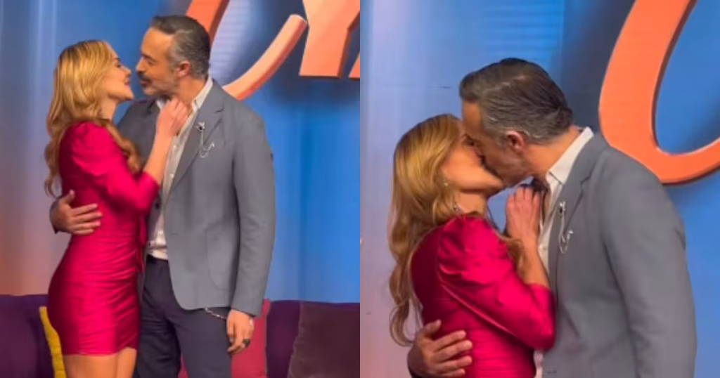 Carlos Arenas y Ximena Córdoba aclaran el beso en vivo