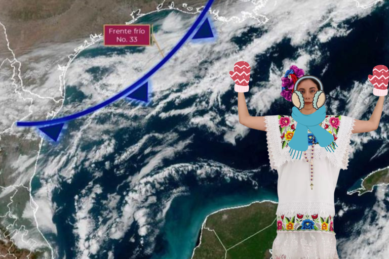Frente Frío No. 33 mantendrá bajas temperaturas en Yucatán