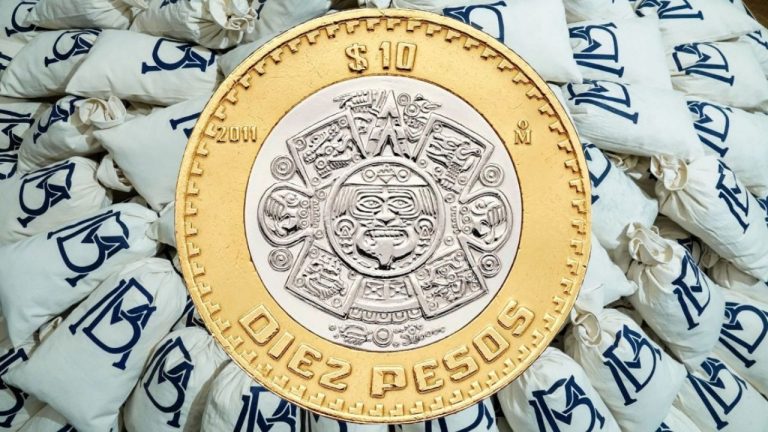 La evolución metálica de la moneda de 10 pesos mexicana: 60% más barata
