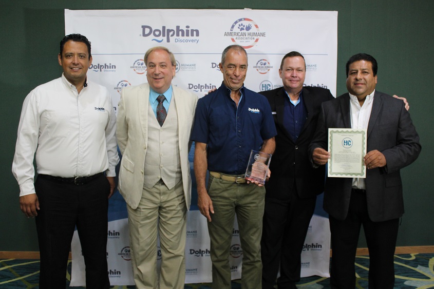 Hábitat de Dolphin Discovery en Quintana Roo con certificación American Humane.