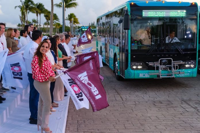 flota-autobuses-hibridos-yutong-mobi-cancun-01 MOBI integra 100 autobuses Yutong para transformar la movilidad en Cancún